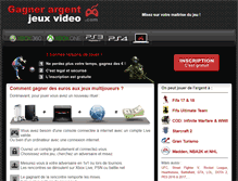 Tablet Screenshot of gagner-argent-jeux-video.com